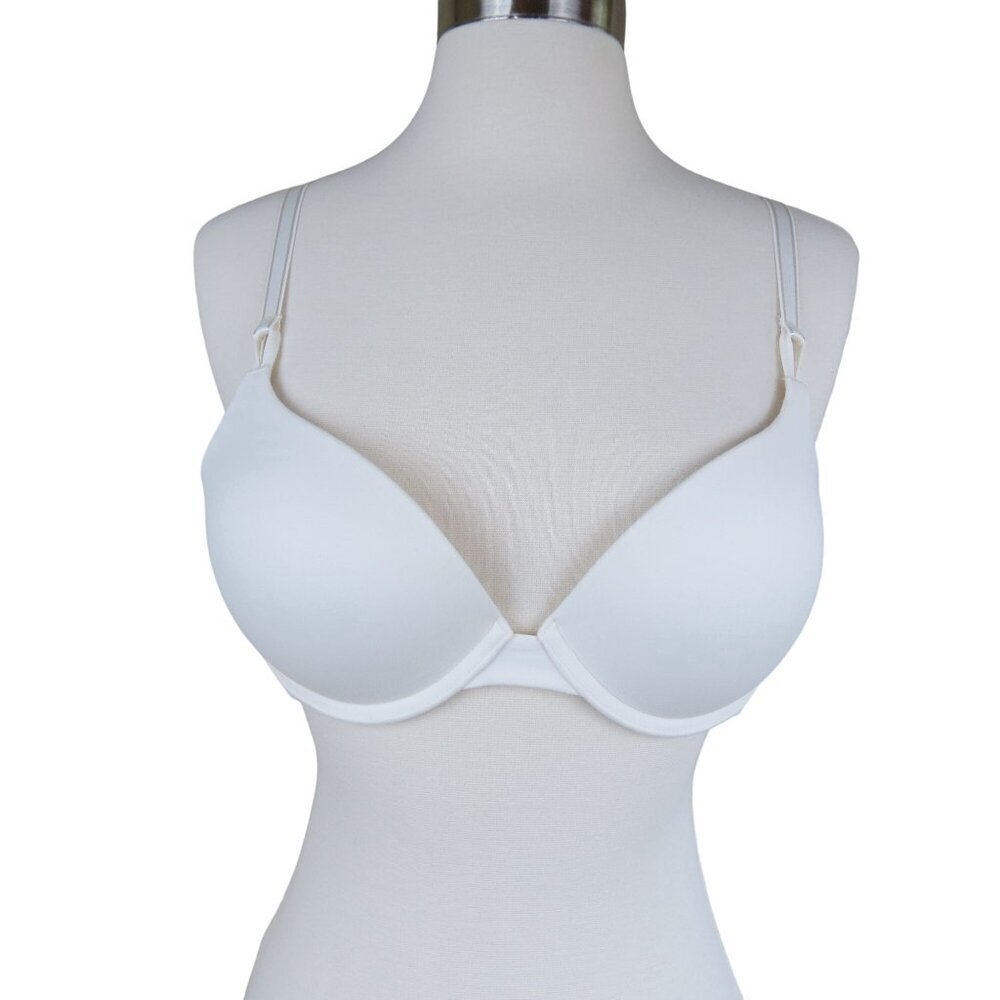 SOMA Women's White Embraceable Tailored Push Up Bra Size 34C